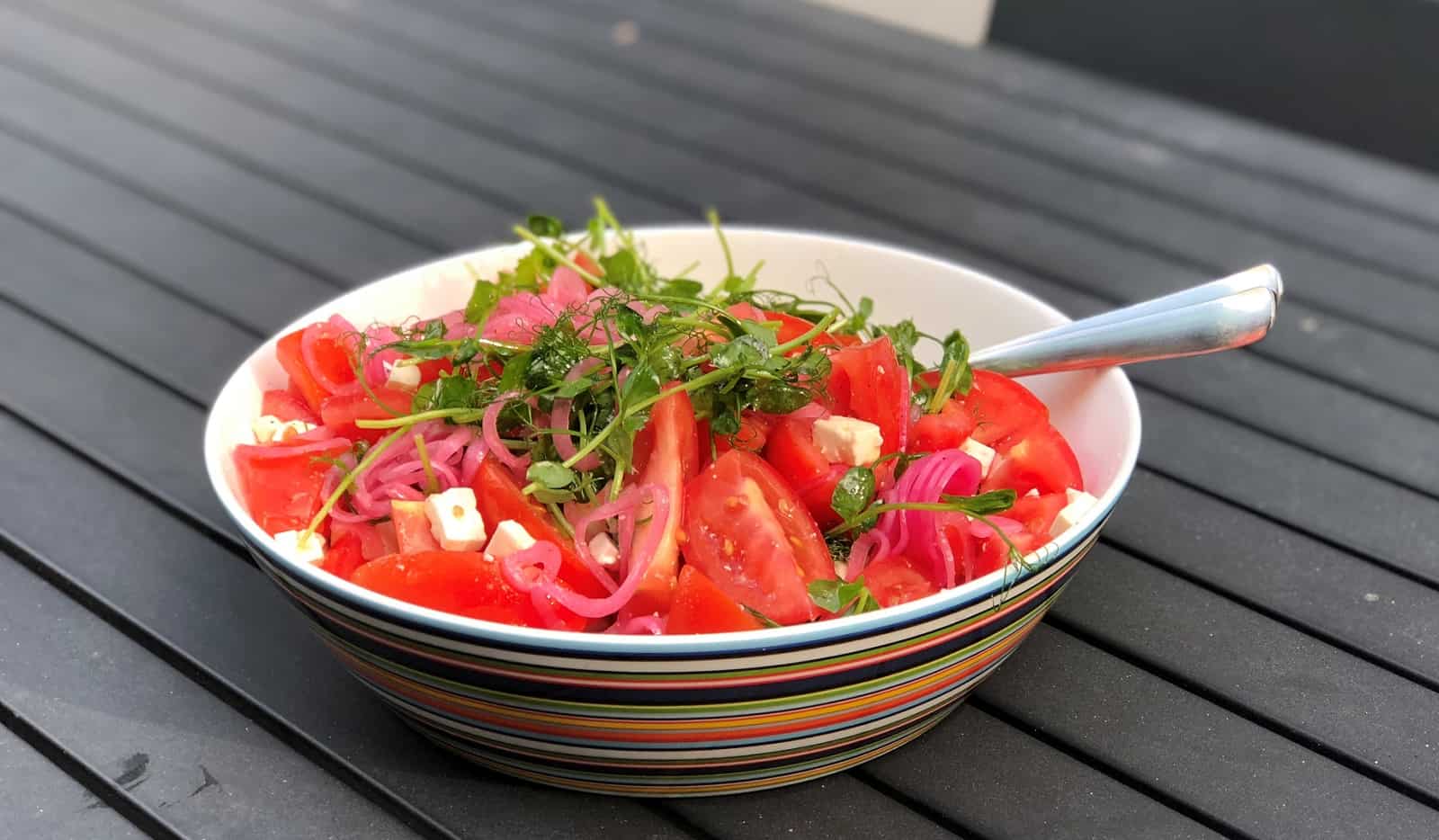 Tomatsallad snabb och enkel